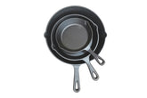 Cast Iron Skillet Set 3PCe with Pour Spout and Handles